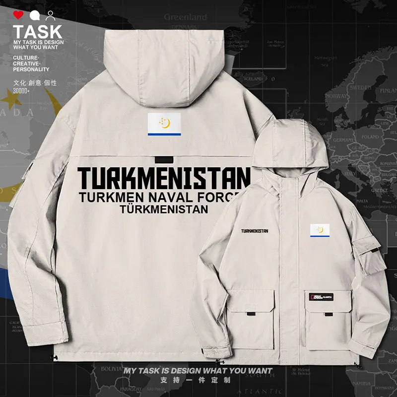 

Tunisia Tunisian TUN men jacket hooded Navy logo army fan trench coat men long sleeve streetwear coat Military autumn clothes