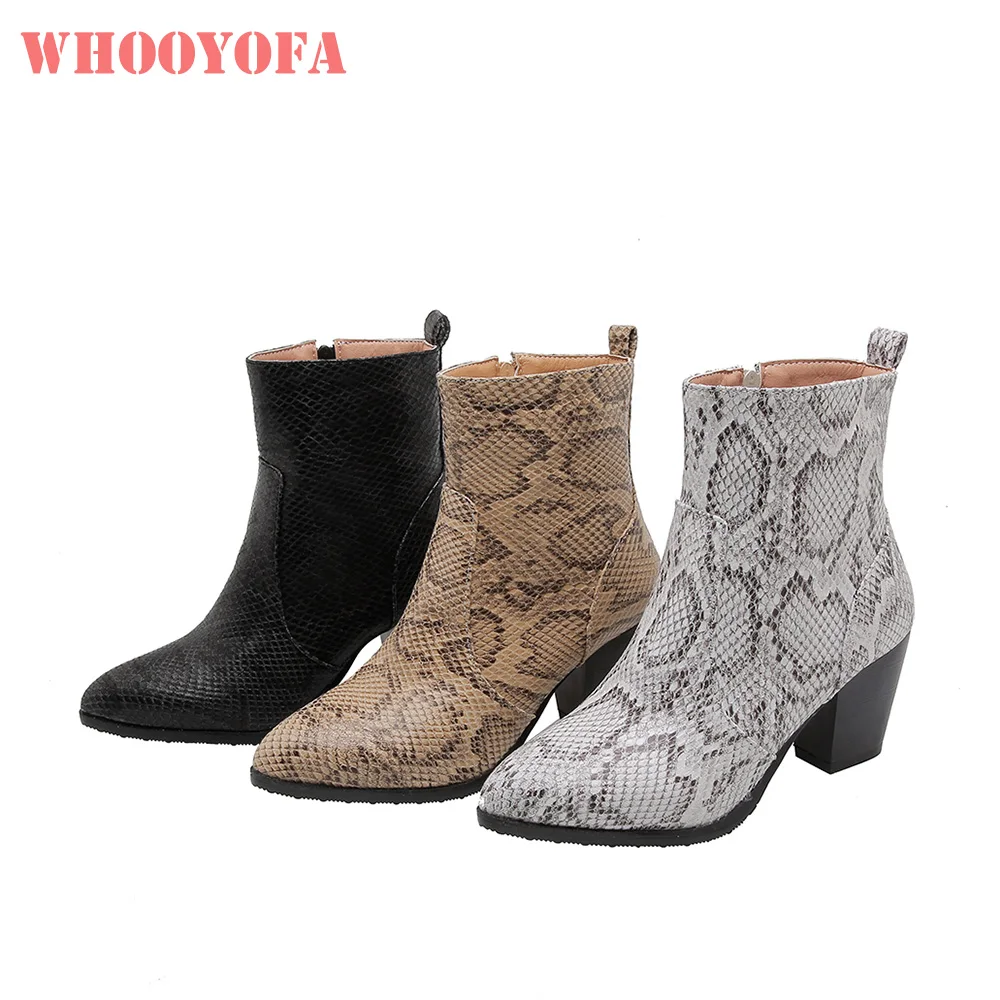 Женские повседневные сапоги до середины икры зимние на высоком каблуке большой