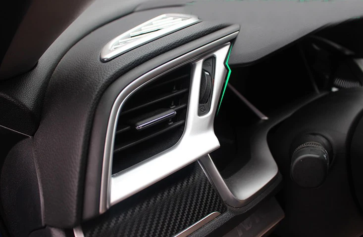 Вентиляционное отверстие приборной панели Крышка для Honda Civic 10th 2016 2017 аксессуары