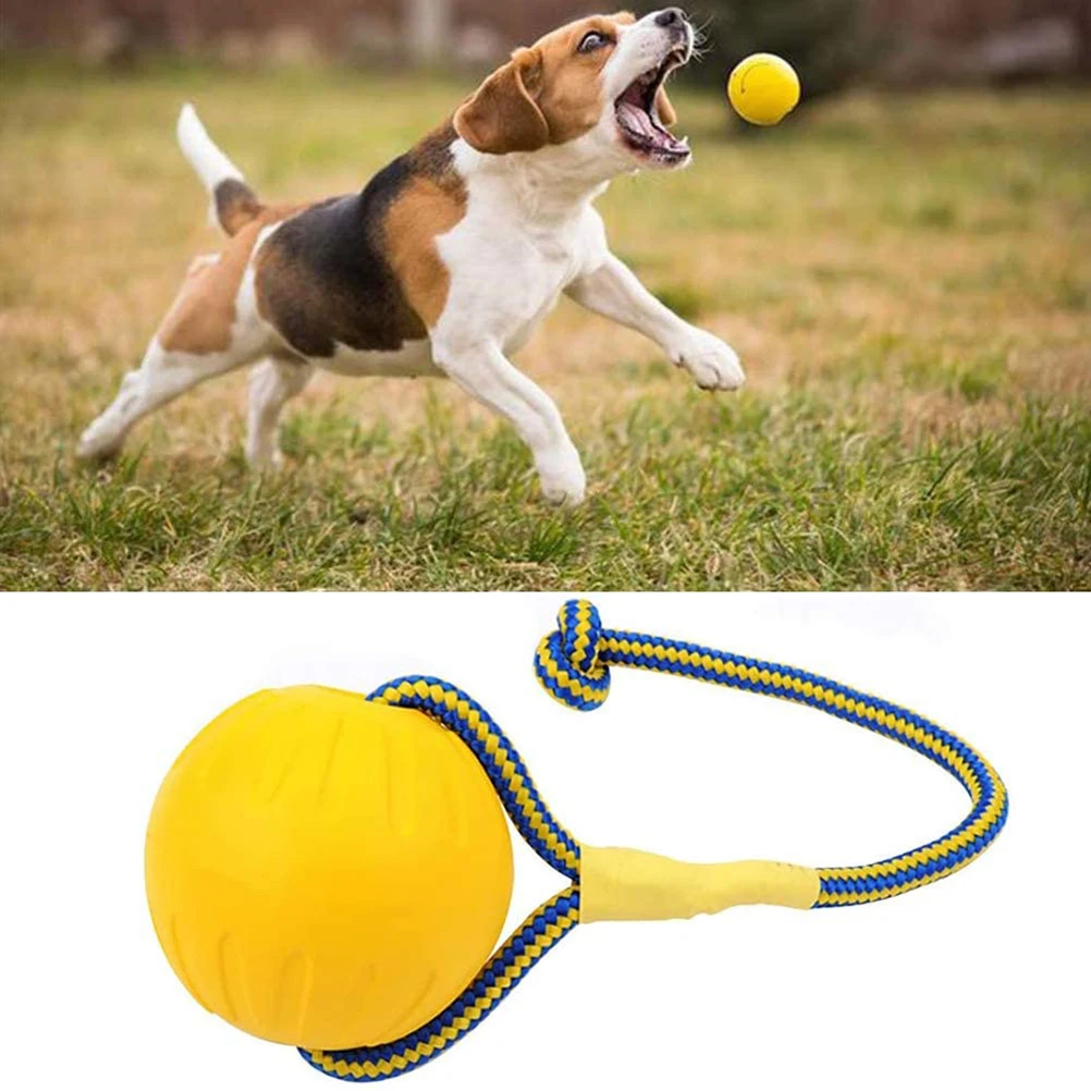 

EVA Floating Pet Dog Training Ball Puppy Bite Resistant Ball With Rope Pet Training Ball Chew Toys For Pet Supplies