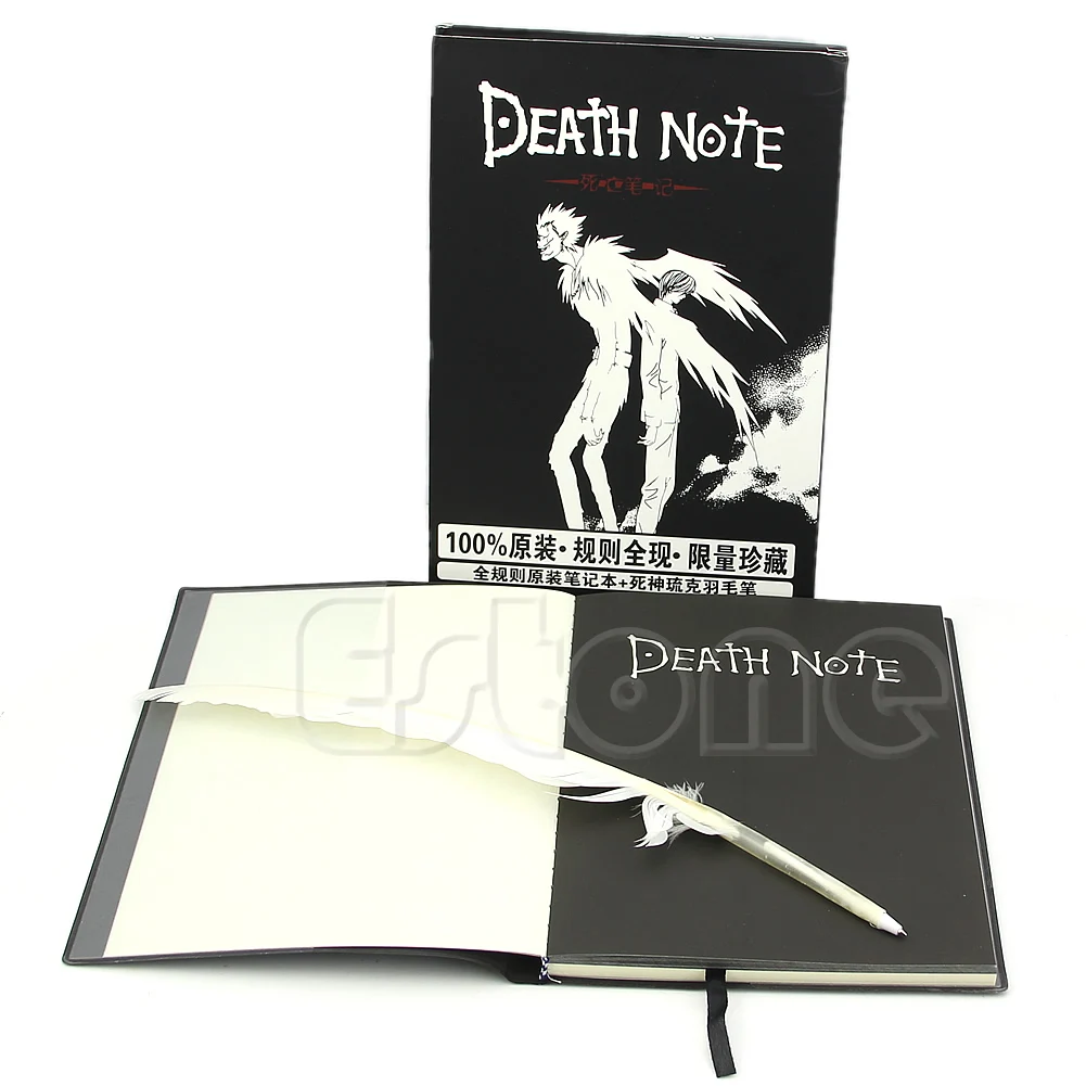 

Drop Ship&Wholesale New Death Note Cosplay Notebook & Feather Pen Book Animation Art Writing Journal Sep.26