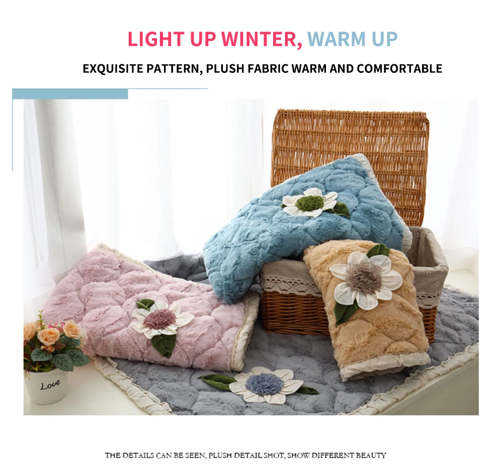 

Thicken Plush Sofa Towel Arm Cushion for Living Room Furniture Couch Slipcovers Nordic high-end Anti-slip Sofa Cover Pillowcase