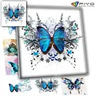 Алмазная 5D картина сделай сам, мозаика с изображением животных, бабочек, полная выкладка, круглая вышивка крестиком, набор для украшения