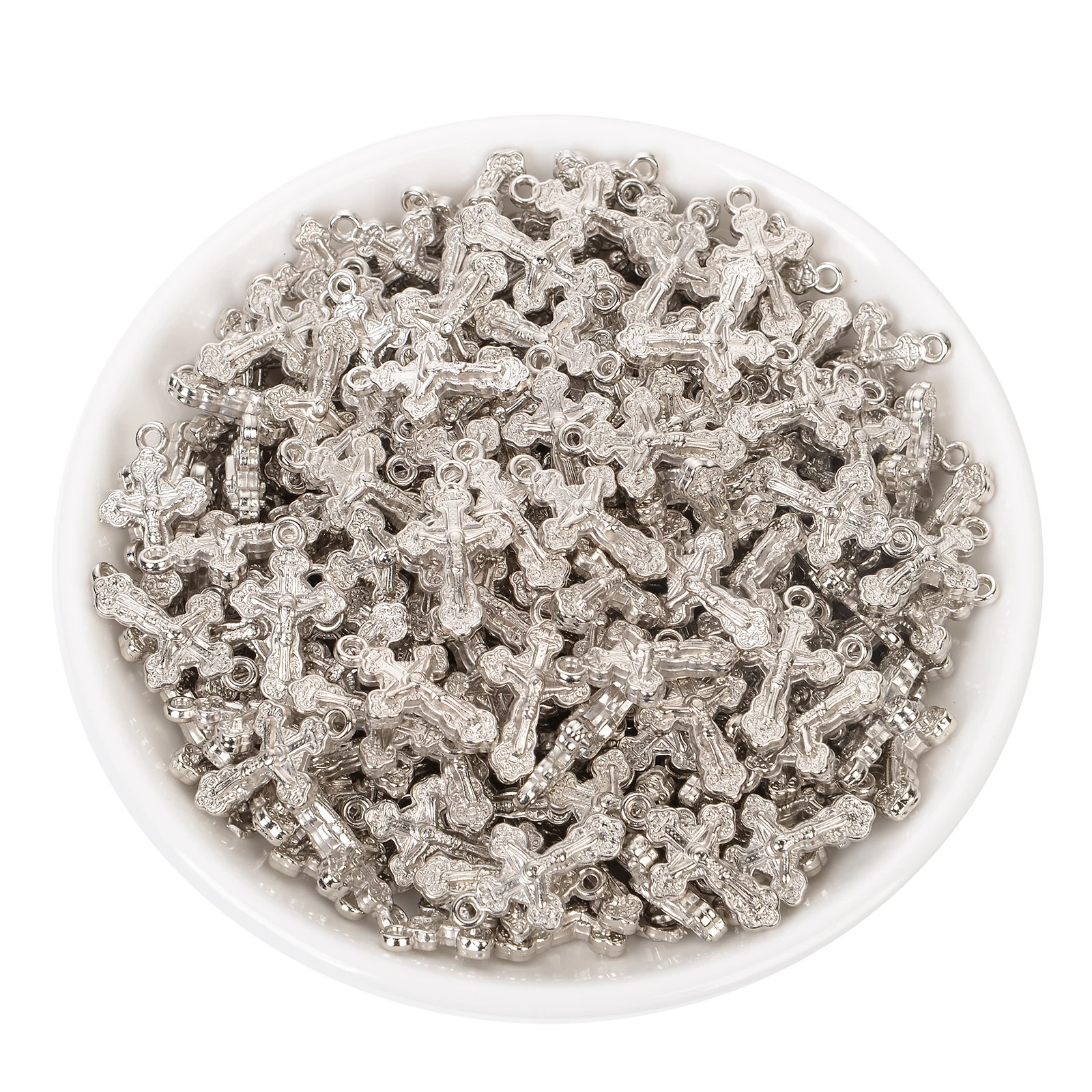 Акриловые бусины с отверстиями золотистые/Серебристые отверстием для