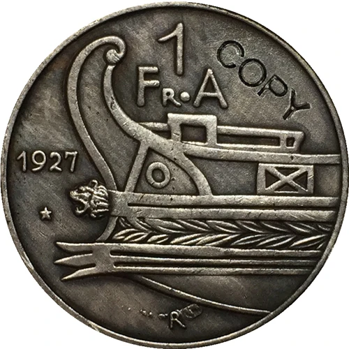 Albania 1927 1 Frang Ar копия монеты 23 мм