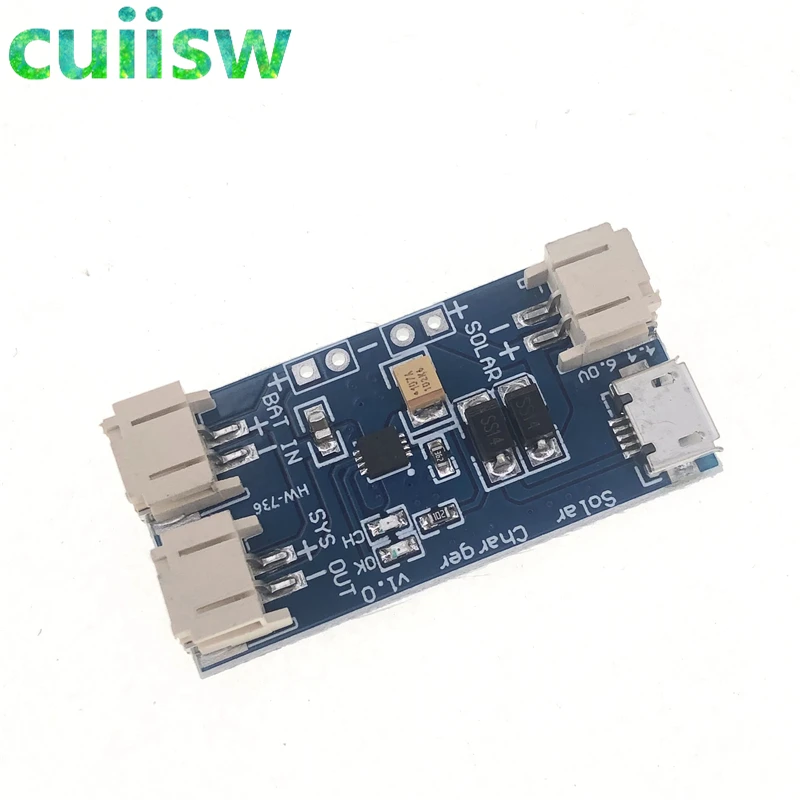 Солнечная мини-панель CN3065 зарядное устройство для литиевых аккумуляторов