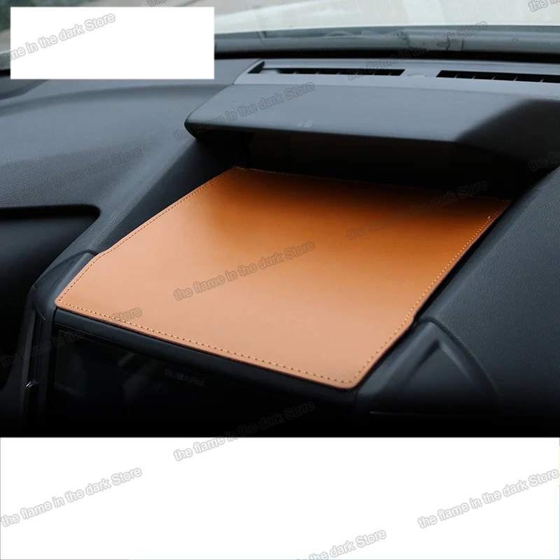 

lsrtw2017 fiber leather car dashboard cellphone mat for subaru forester xv 2013 2014 2015 2016 2017 2018 2019 2020