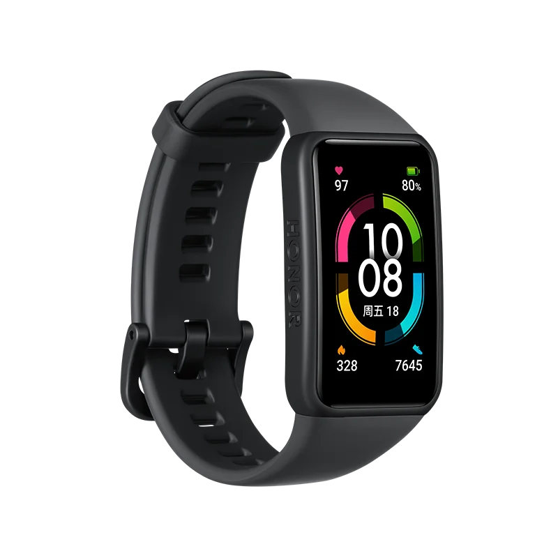 Новый Honor Band 6 Стандартный Edition 1 47 дюймов полный Экран 14 дней с помощью Поддержка 10