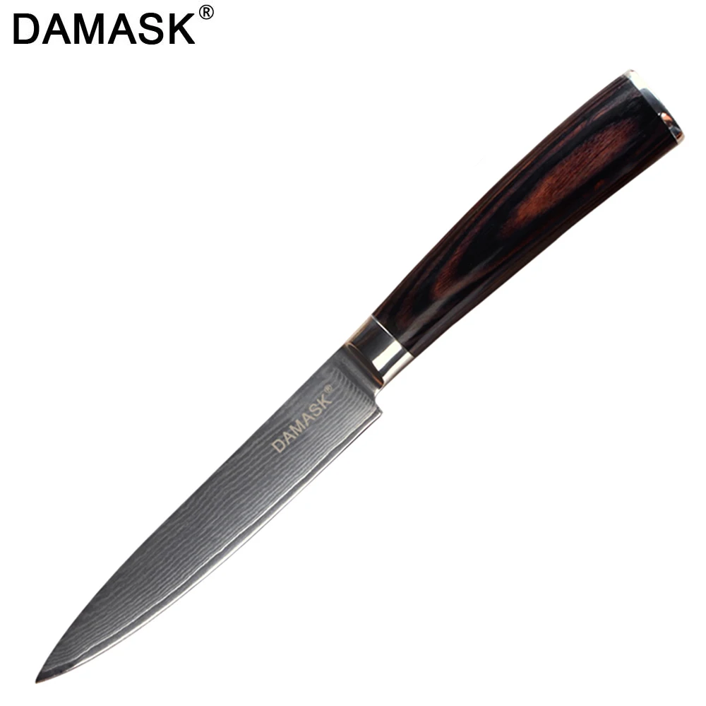 Damask Универсальный нож 4 5 "/5" 67 слоев японских дамасских стальных кухонных