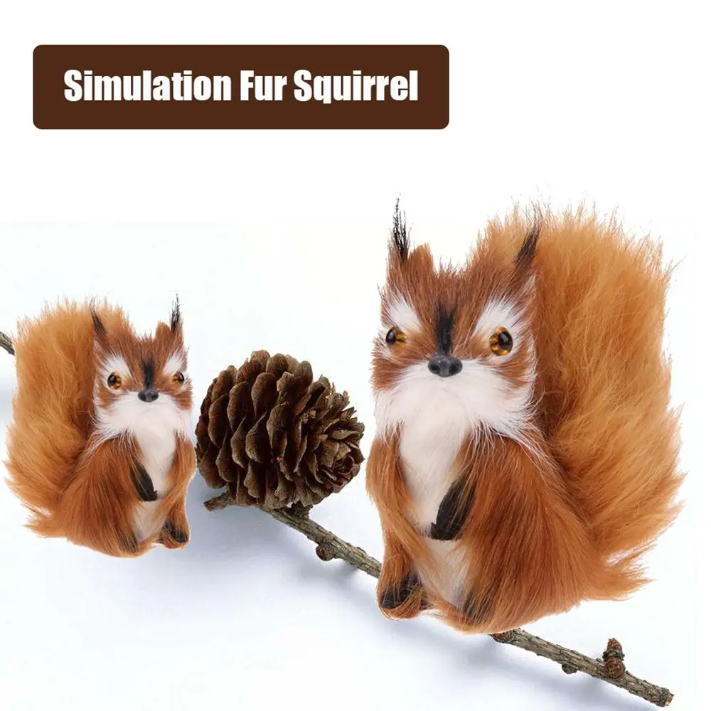 Милая белка искусственная кожа мягкая кукла игрушка животное для детей игрушки