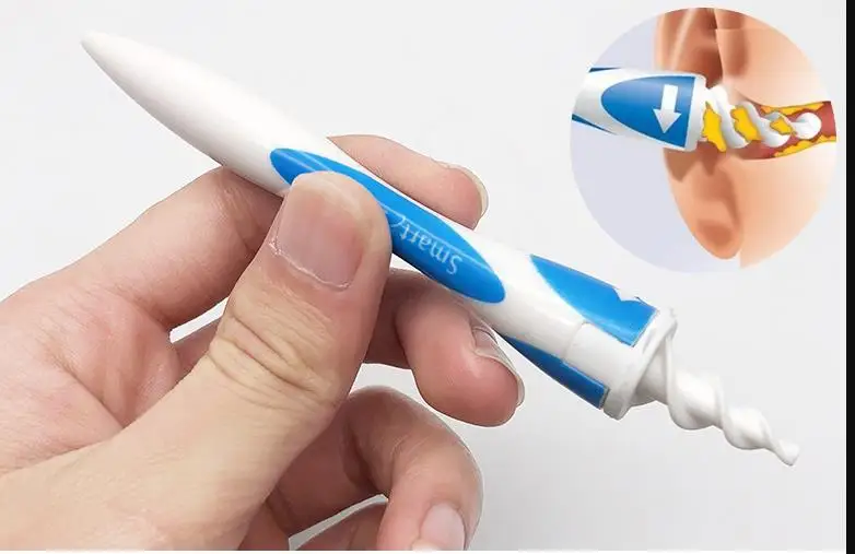 Спиральные ушные экстракторы роторные детские силиконовые восковые для