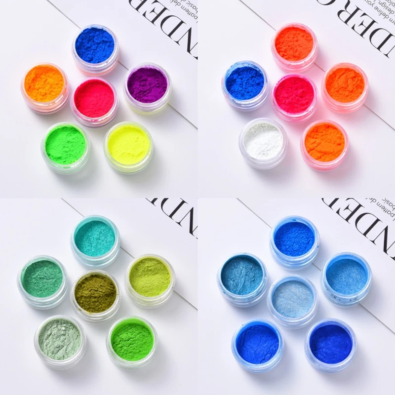 

6/24 Colors Cosmetic Grade Pearlescent Mica Powder Epoxy Resin Dye Pearl Pigment 97BB