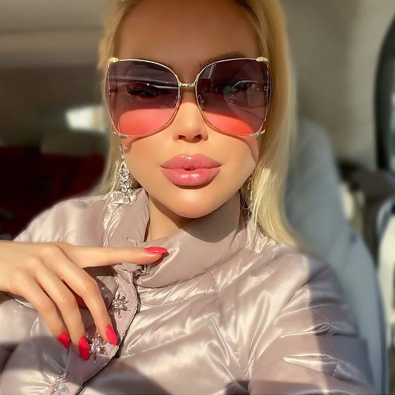 

2021 New Irregular Sunglasses Women Vintage Brand Luxury Sun glasses Oversized Fashion Women's Sunglasses Female Shades UV400