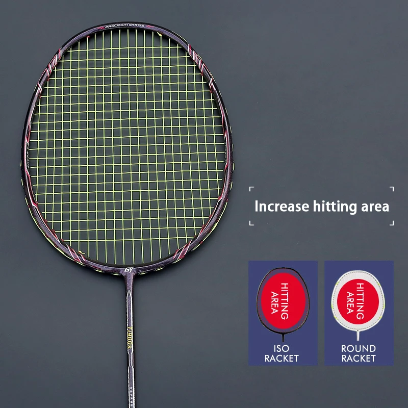 Professional Max 35LBS Ultralight Carbon Fiber Badminton Racket Sports Racquet Training Rackets Free For String Overgrip Bags