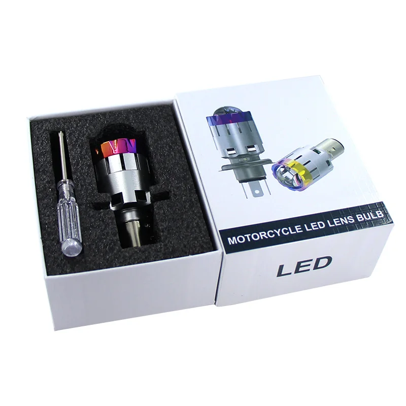1 шт. Plug & play 4800lm Ba20d светодиодный мотоциклетный головной светильник объектив H6