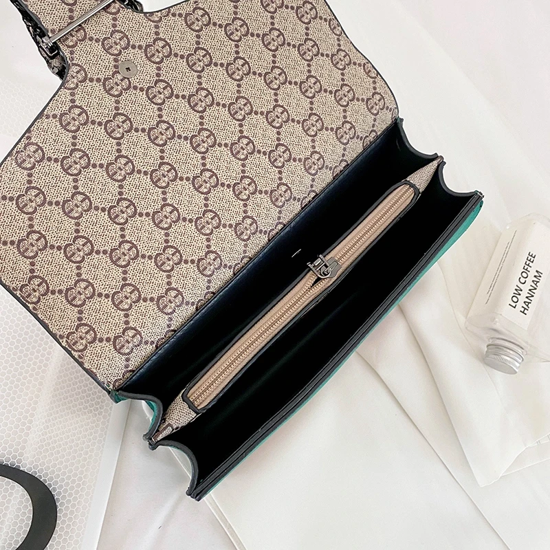 

Luxury Handbags Women Bags Designer Leather Crossbody Bags for Women Sac A Main Bee Print Chains Shoulder Bags Lady Clutch Purse