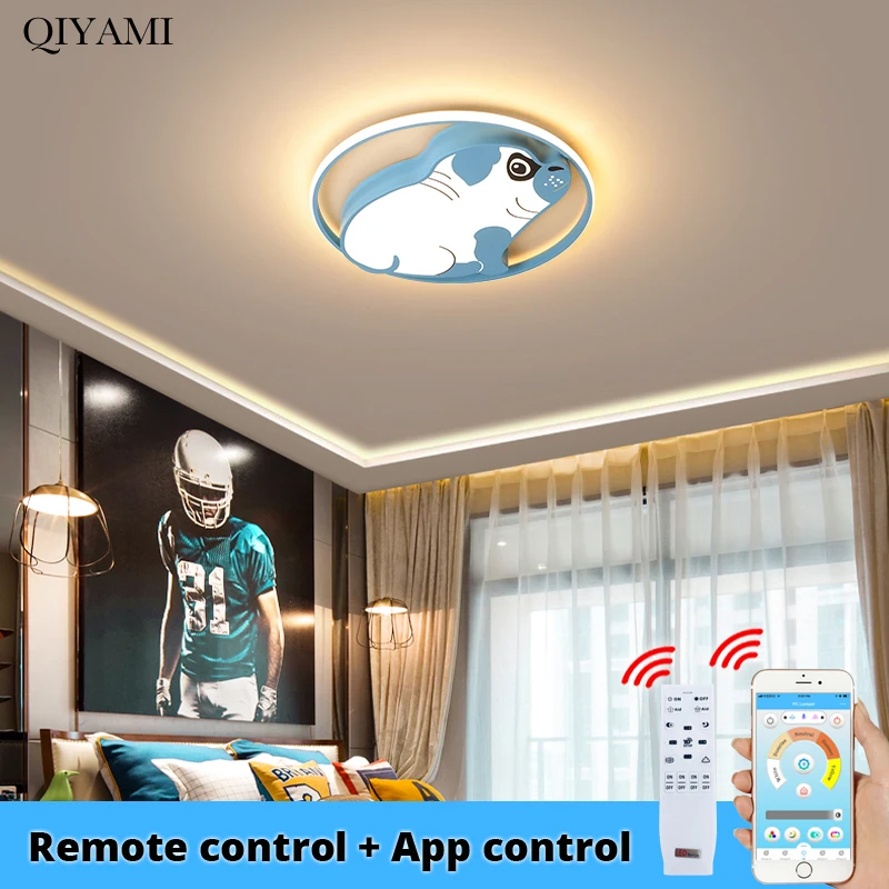 Потолочная Светодиодная лампа для детской комнаты милая креативная мультяшная