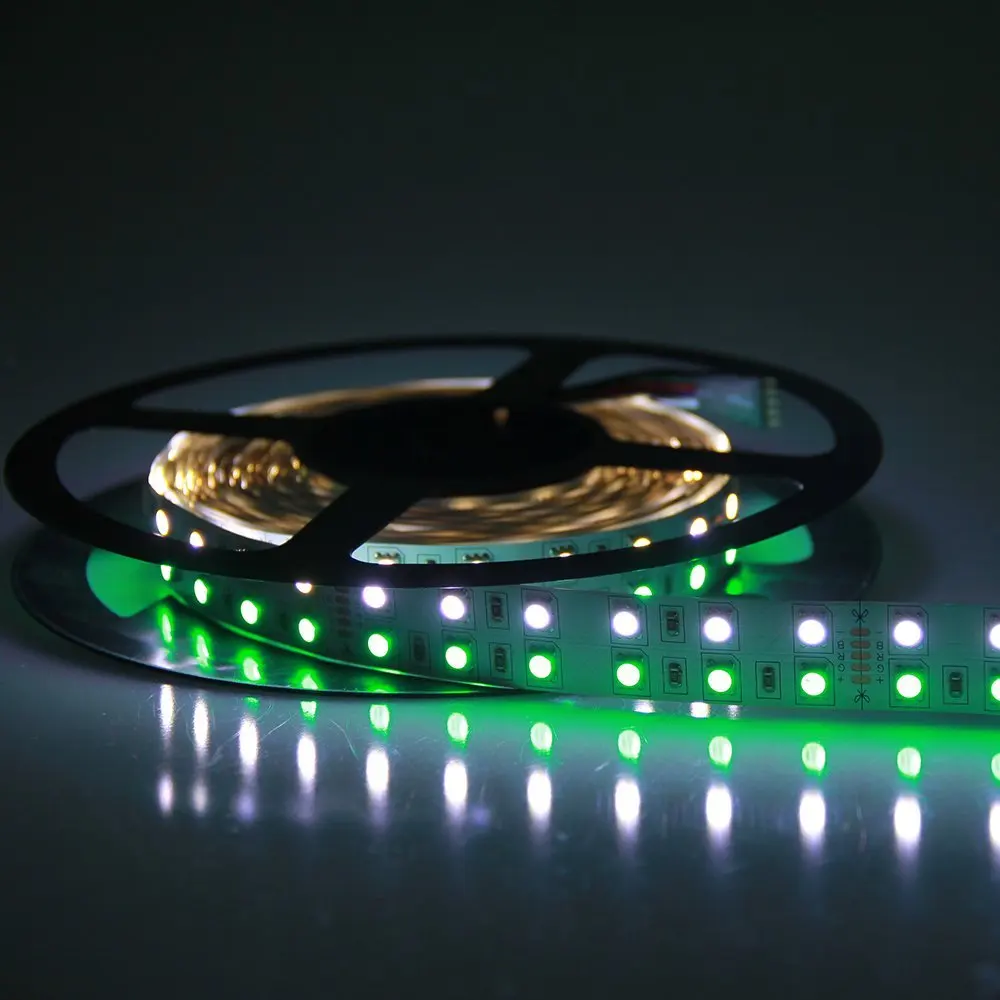 5 м двухрядный IP20/IP67 Водонепроницаемый 5050 SMD RGBW(RGB + белый) RGBWW(RGB теплый гибкий