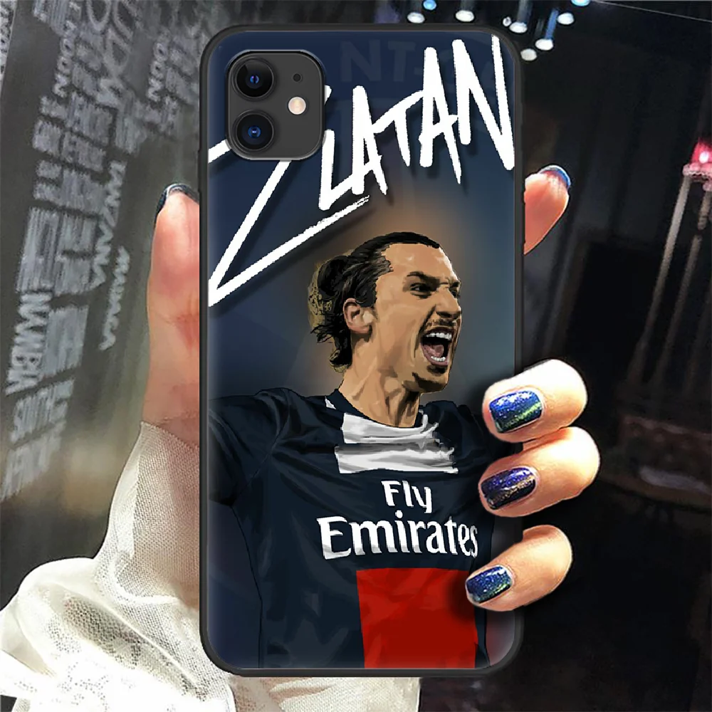 

Zlatan Ibrahimovic football Phone Case Cover Hull For iphone 5 5s se 2 6 6s 7 8 12 mini plus X XS XR 11 PRO MAX black bumper