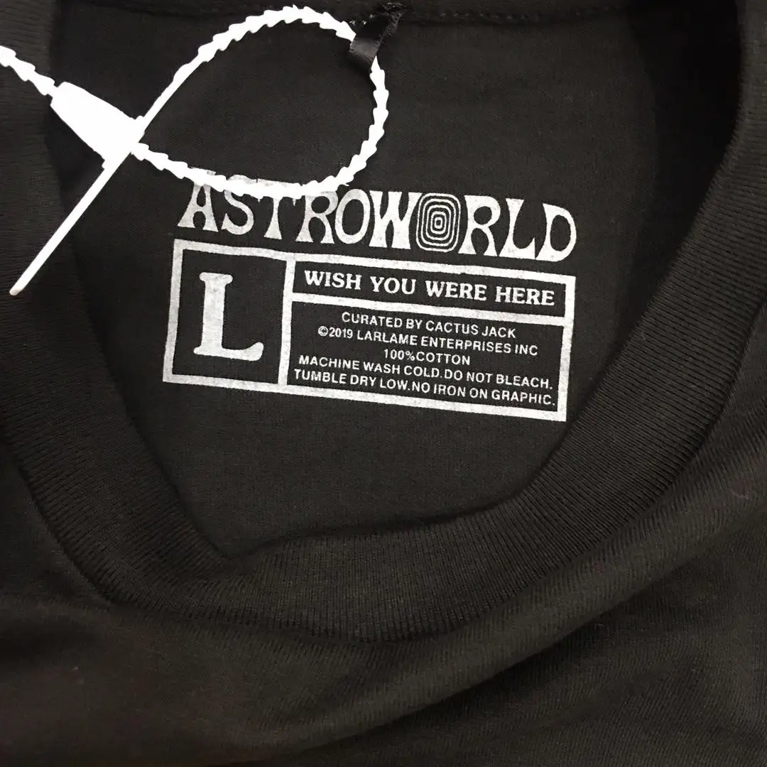 Футболка с тревисом Скоттом AstroWorld Tour для мужчин и женщин топ в стиле хип хоп