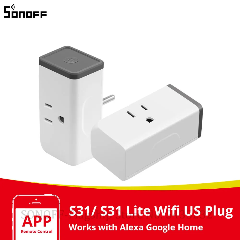 Розетки Itead SONOFF S31 США/S31 Lite 15 А Wi Fi умные розетки e WeLink приложение для