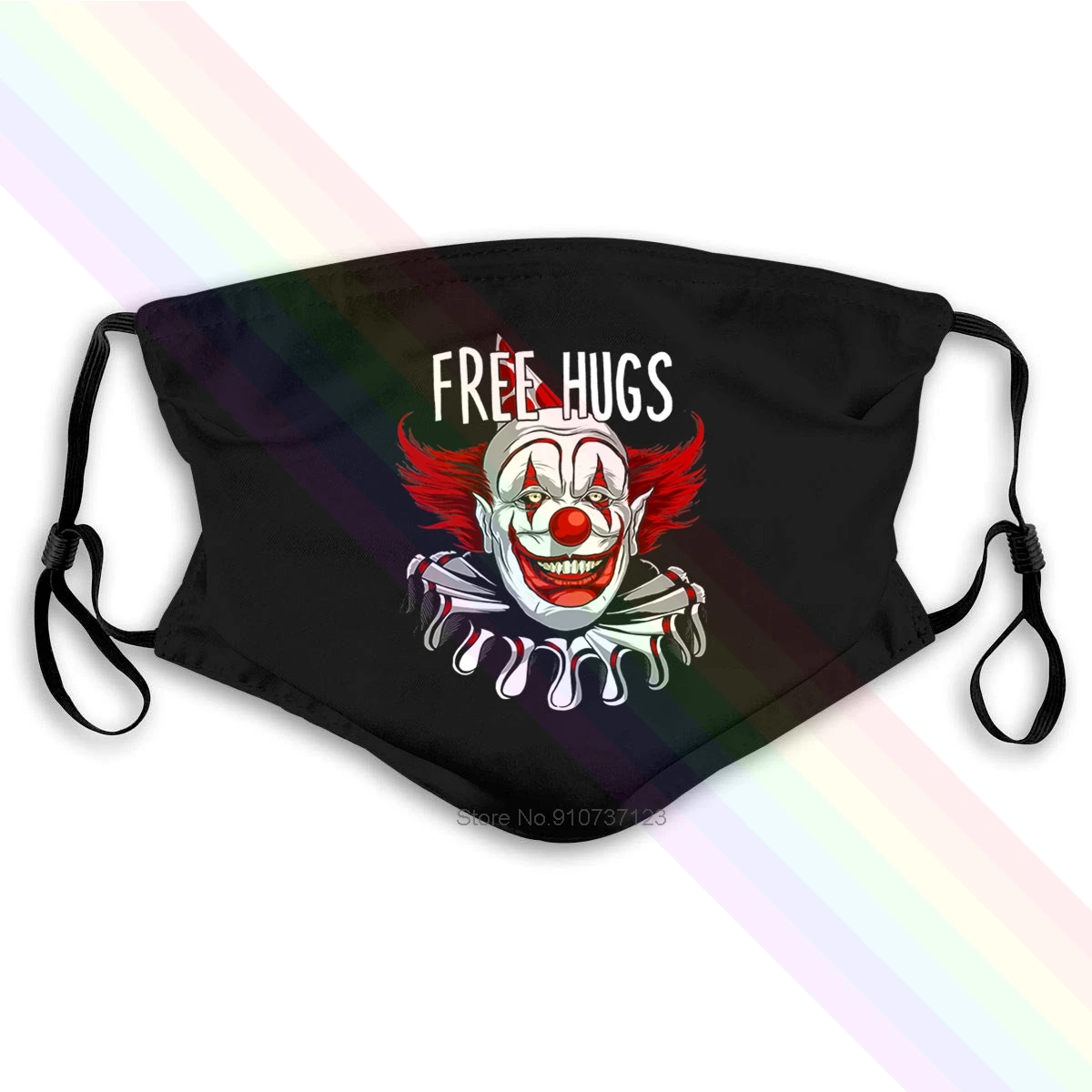 Счастливого Хэллоуина Free Hugs страшная жуткая клоун Графический Моющиеся
