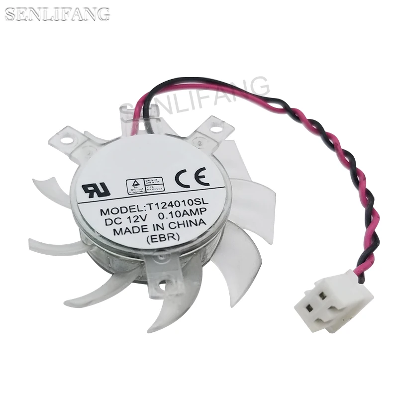 Подлинная Новинка для T124010SL r124010sl 37 мм 23x29x29 12 В 0 10a 2Pin Gigabyte GT210 охлаждающий