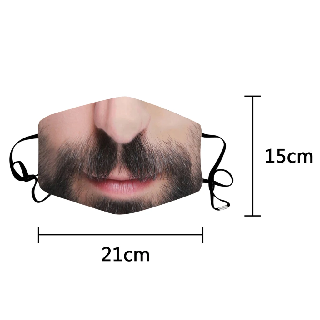 

1PC Adults Masks Funny Unique Personality Printing Face Mask Fashion Unisex Reusable Masque Breathable Earloops Mascarillas 25