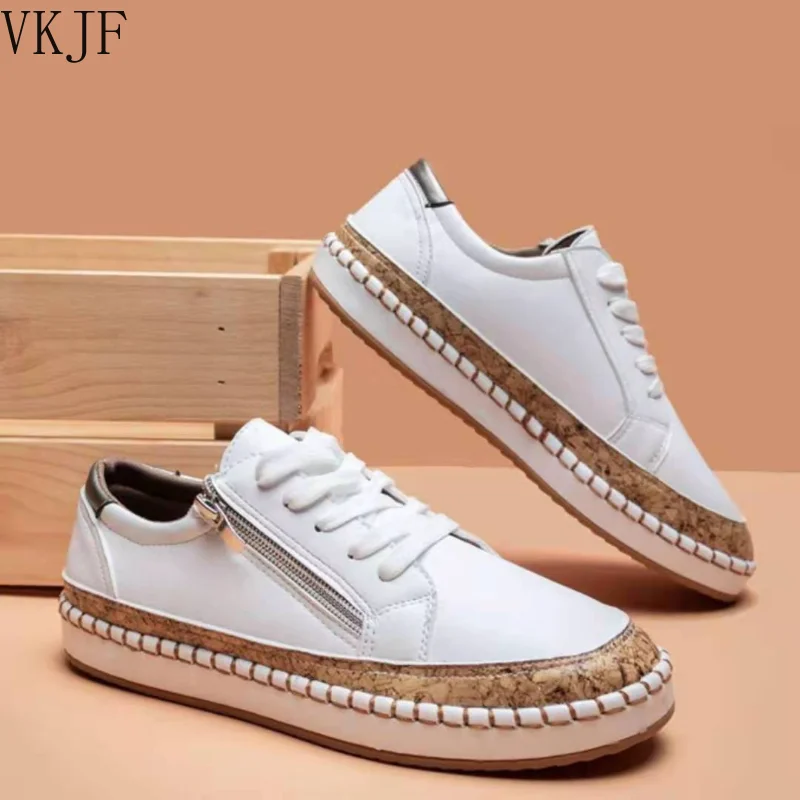 

Кроссовки женские массивные с цветочным принтом, на шнуровке, Вулканизированная подошва, круглый носок, Повседневная модная обувь для отды...