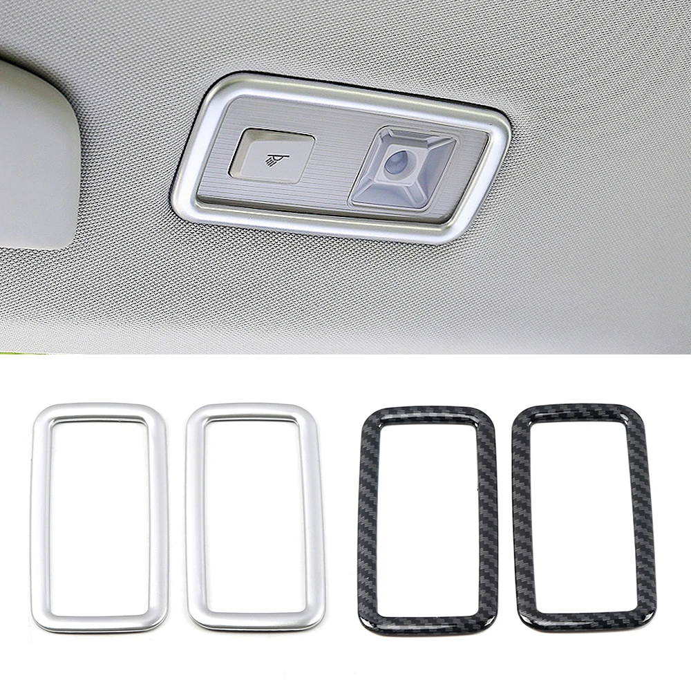 

For Volkswagen VW Tiguan MK2 2017-2019 Rear Roof Reading Light Lamp Cover Protectors Molding Trim ABS Interior Sticker