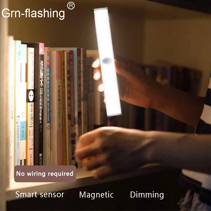 

Ночник с инфракрасным датчиком движения PIR для шкафа, чулана, лампа для прикроватной лестницы, коридора, туалета, кухни