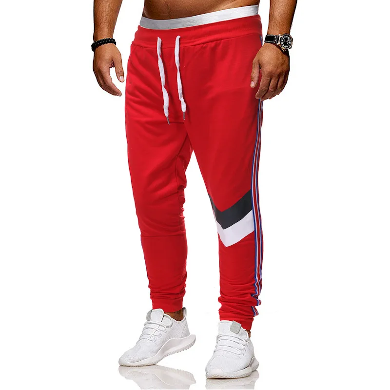 2019 модные повседневные Свободные Лоскутные Мужские Брюки с карманами для спорта