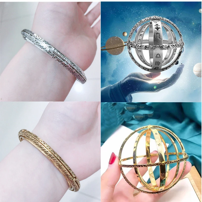 2019 New Trendy Astronomical Ball Bracelet for Women Couple Lover Bangle Opening Bracelets Cosmic World Jewelry  Gifts for Men