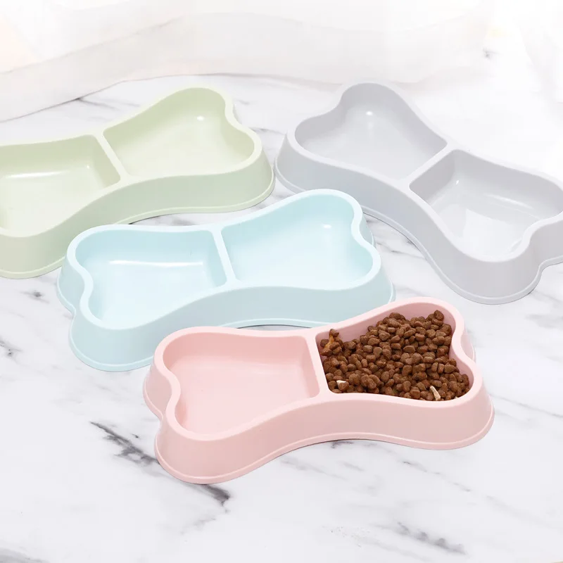 

New Pet Double Bowls Dog Food Water Feeder Stainless Steel Cat Drinking Dish Feeder Pet Supplies Small Dogs Cats Feeding Bowls