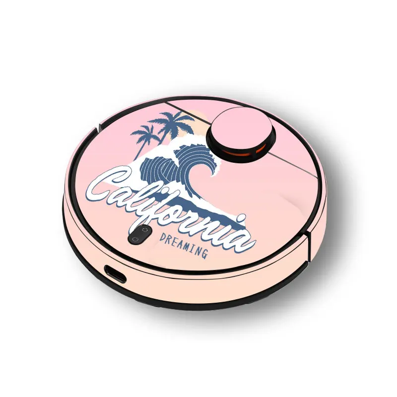 

Provide Customized Coconut Tree Sticker Decal for xiaomi Robot Mijia Robotic Styj02ym Mop Pro Vacuum Cleaner Skin Spare Parts