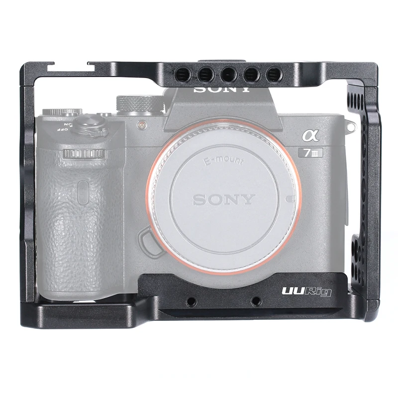 UURig C-A73 клетка для камеры для sony A7III Стандартный Arca-style быстросъемная пластина с верхней ручкой для sony a7iii A7R3 A7M3