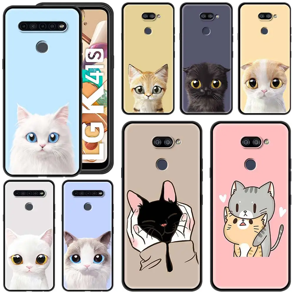 

Cat Cute Kitten Soft Case For LG K41s K61 G6 K40s K40 K50s G7 G8 ThinQ Q70 Q51 Q60 Q61 K42 K51s K52 K62 K71 Silicone Cover