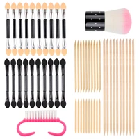 wood sticks for cuticle pusher cuticle remove tool forks for nails manicures tools disposable double ended eyeshadow brush