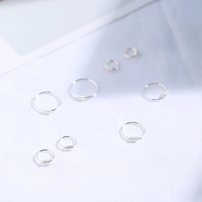 Funmor Спиральные серьги 925 пробы серебряные ювелирные изделия для женщин и девочек