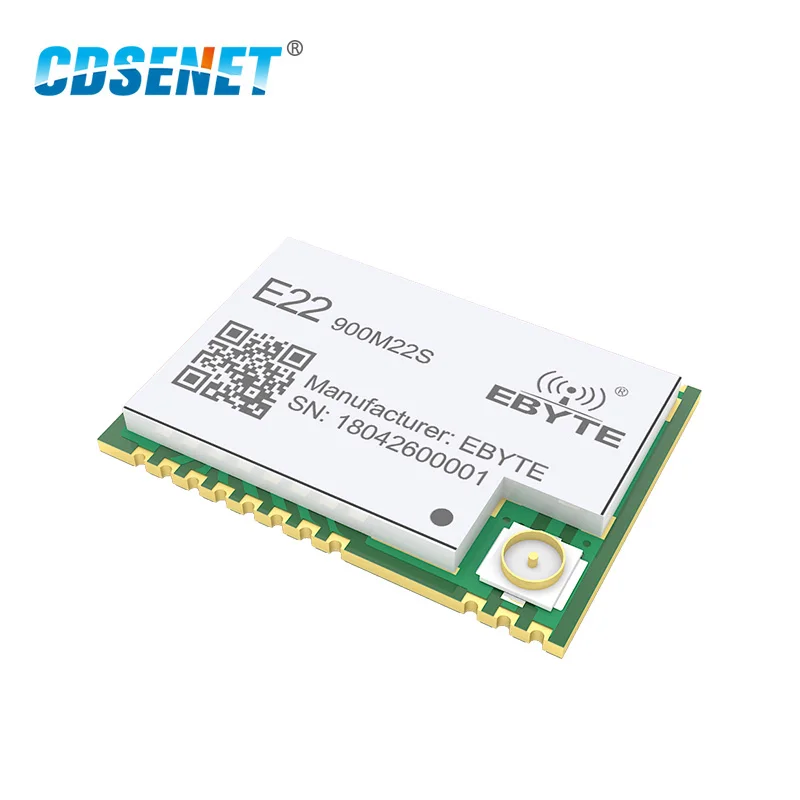 Беспроводной радиочастотный модуль CDSENET SX1262 LoRa 22 дБм 915 МГц SMD приемник-передатчик