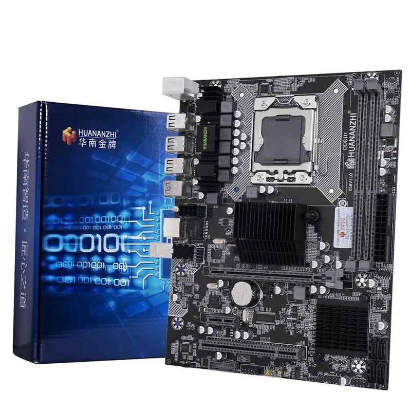 

HUANANZHI X58 LGA 1366 X58 Motherboard Support RECC NON-ECC DDR3 and Xeon Processor USB3.0 AMD RX Series X5670 X5575 X5650 X5660