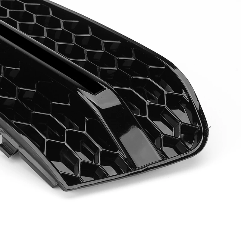 

Car Front Left+Right Fog Light Grille Grill Cover for A4 B8 2009-2011 Car Front Bumper Fog Light Lamp Grills