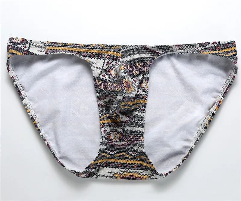 3PCS/Lot Hot Men Briefs Cotton Underwear Floral Color Trunks Briefs Sexy Male Underpants Cuecas Gay Underwear Sleepwear