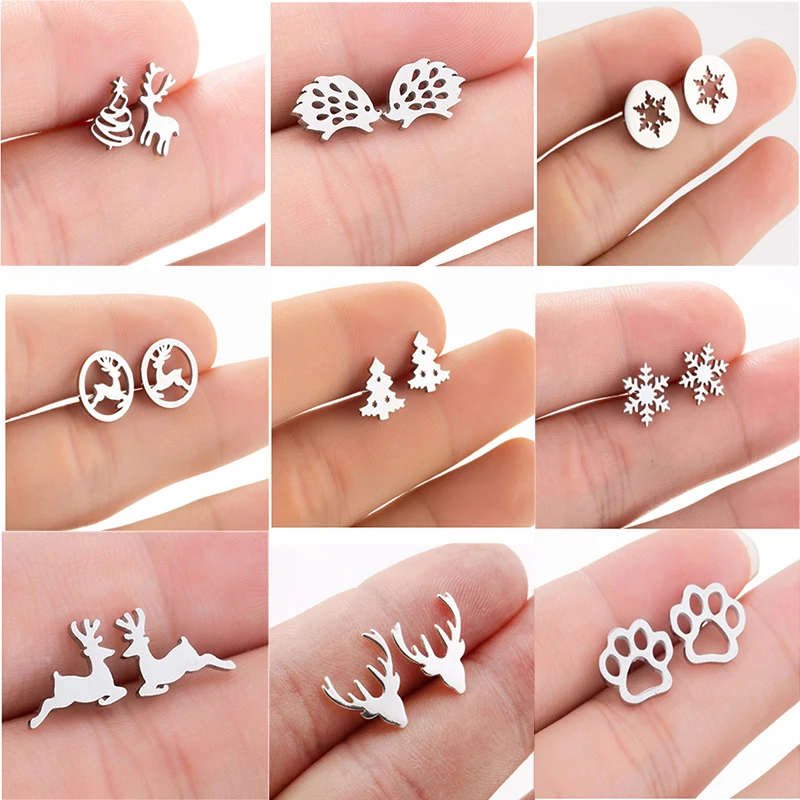 

Новые поступления, Модные индивидуальные простые серьги-бабочки для женщин, темпераментные серьги из нержавеющей стали, мини-серьги