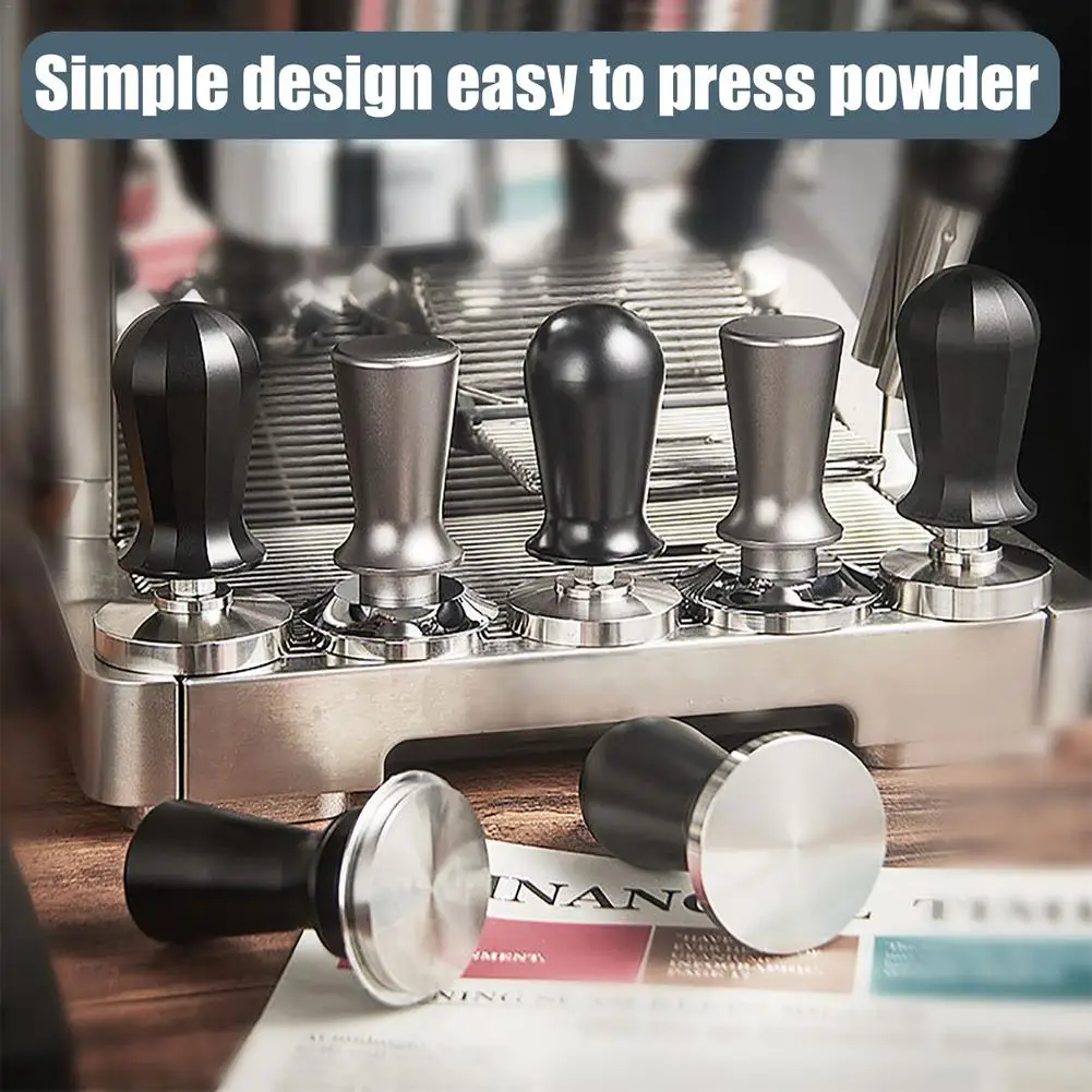 

Coffee Tamper Coffee Tamper Calibrated With Spring Loaded Flat Stainless Steel Base Espresso Machine Accessories For Home Coff