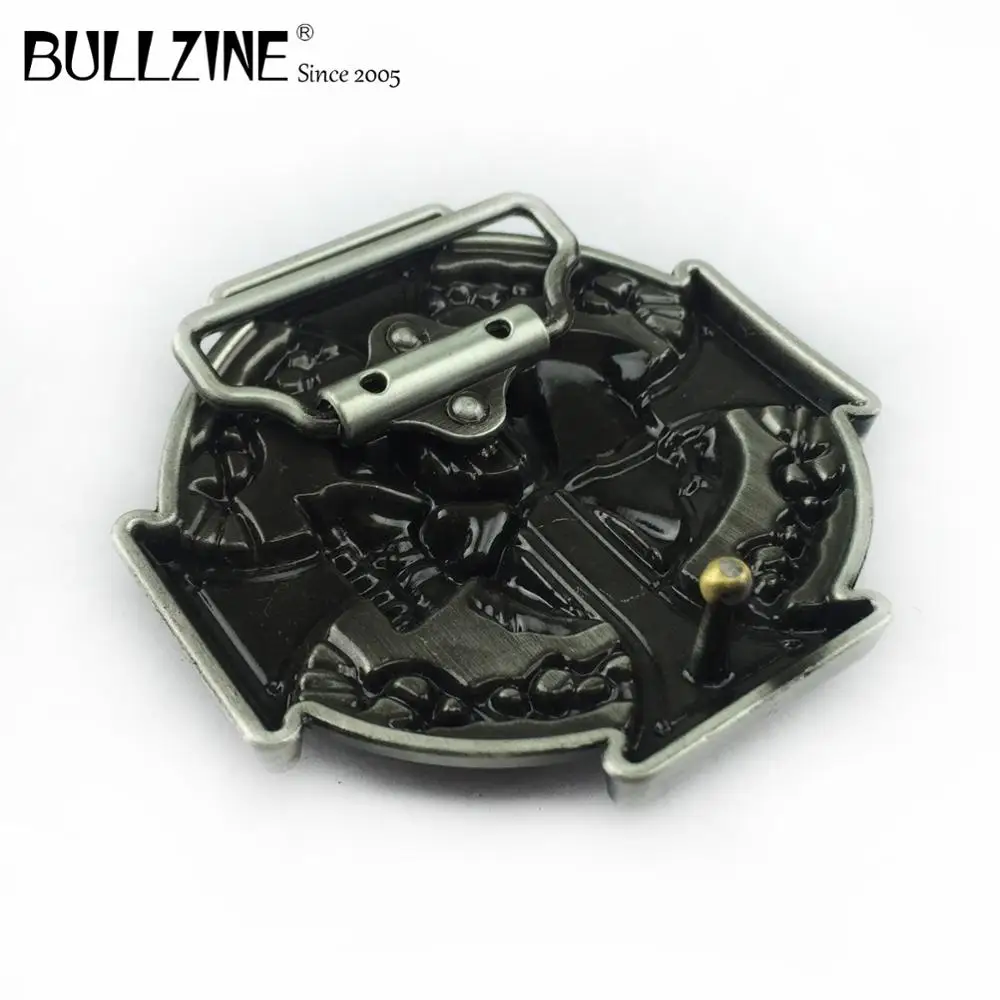 Bullzine Оптовая Продажа цинковый сплав Ретро черный эмалированный женские