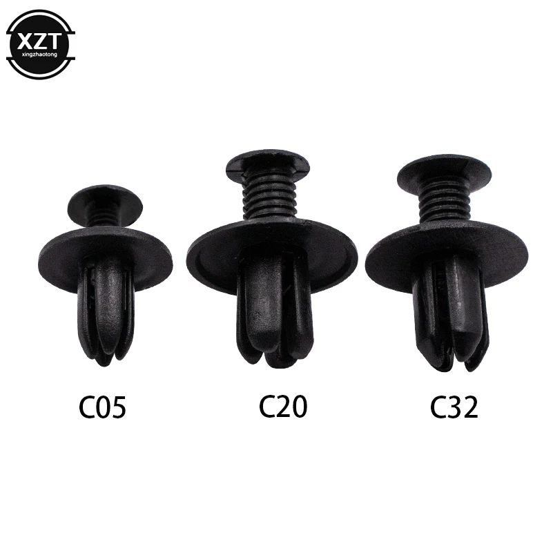 100PCS Car Auto Plastic Door Fender Repair Rivets Screw Clips Fastener w/tool 6 Models for Ford Toyota Mazda Honda All car model |