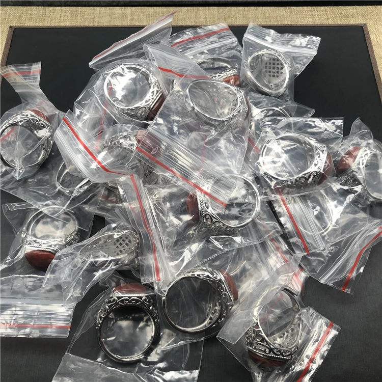 Кольцо из натурального Юньнаня с красным агатом серебра 925 пробы женское мужское