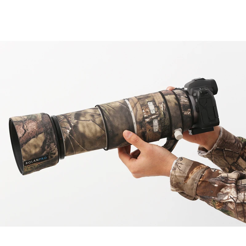 ROLANPRO водонепроницаемый чехол для объектива Canon RF 100-500 мм F/4 5-7 1 L IS USM Камуфляжный