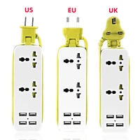 portable power strip travel power socket outlet 2 sockets euukus plug with 4 usb 5v 2a output multi port usb wall charger